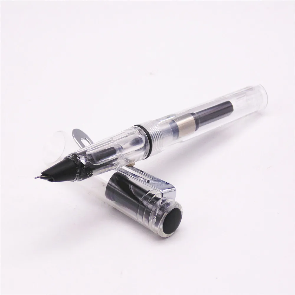 Jinhao 599 прозрачная белая цветная перьевая ручка с тонким наконечником для бизнеса