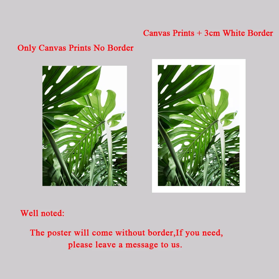 Плакаты и принты в скандинавском стиле монстера листья джунглей настенная