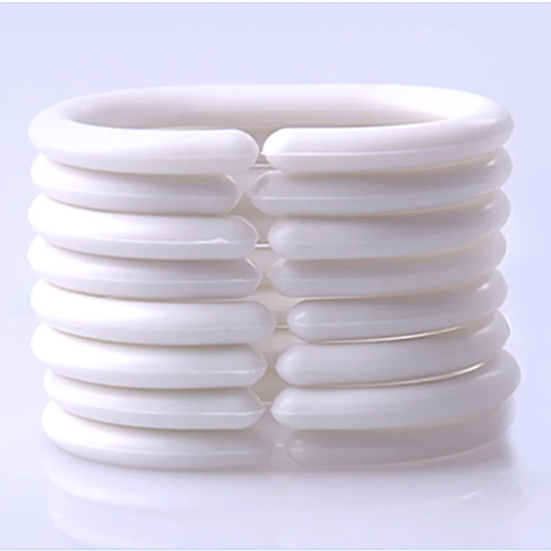 Ufriday элегантный белый цветочный узор душ Шторы Атлас утолщаются Ткань Для ванной