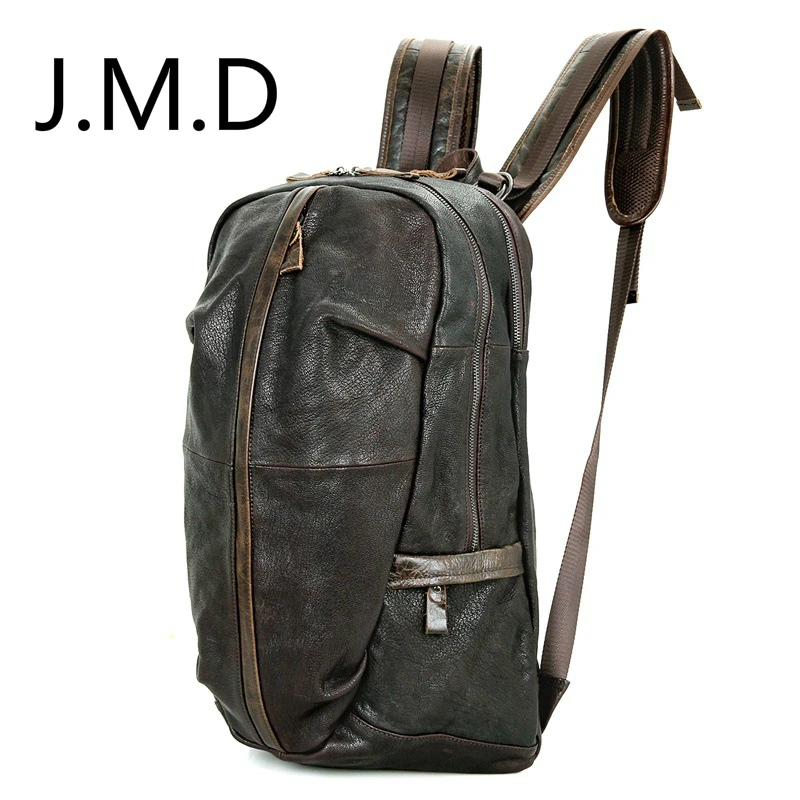Женский кожаный рюкзак J.M.D винтажный мини из 100% натуральной кожи для путешествий