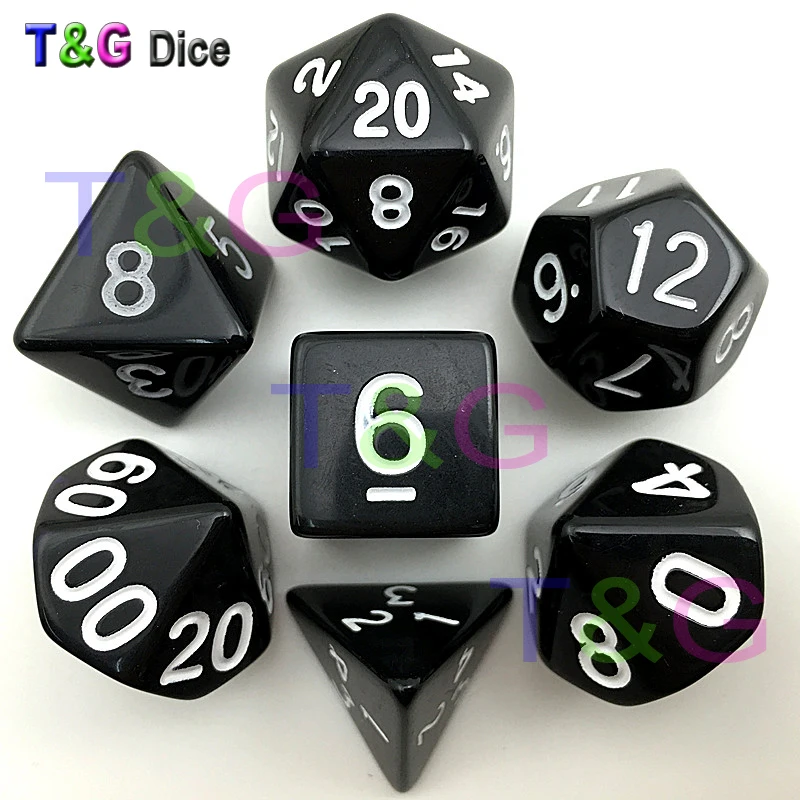 Оптовая продажа хит продаж 7 шт./компл. высокое качество красочные кости набор D4 D6