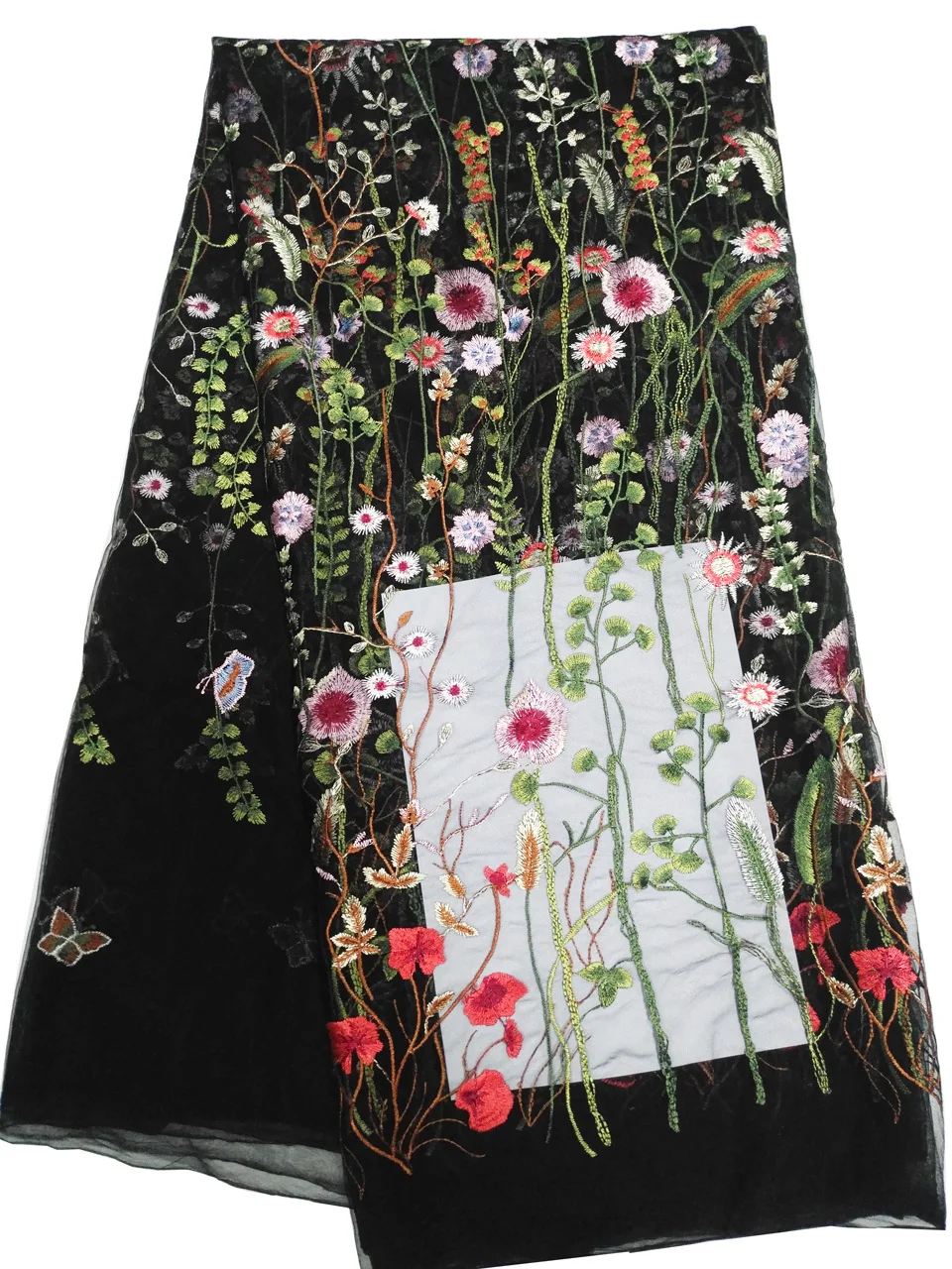 Красный нигерийская расцветка французское кружево ткань 2017 африканская тюль