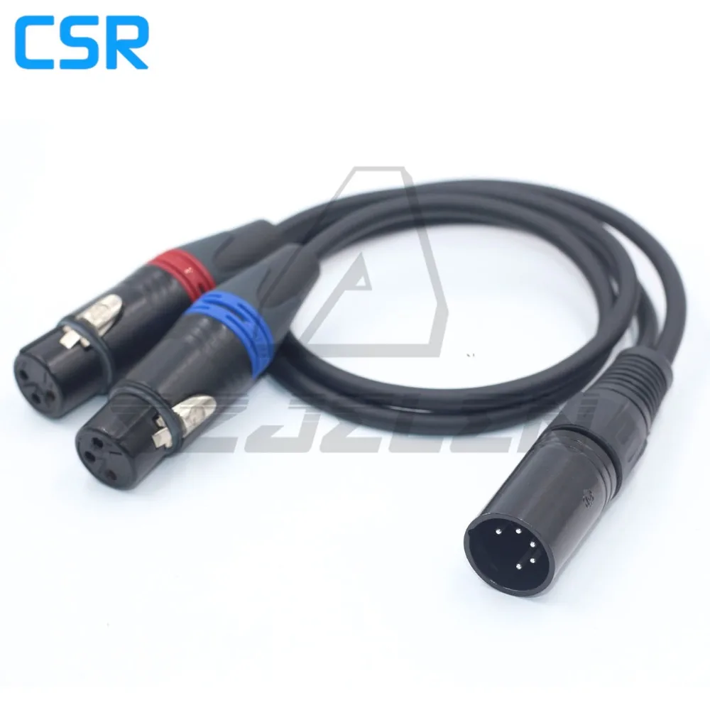 XLR 5PIN штекер (два) 3pin гнездо для ARRI ALEXA XT аудио линии 50 см|Соединители| |