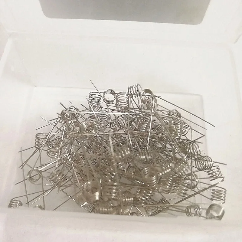 10 шт. готовые катушки NI80 coil22 24 26 28 30 AWG DIY катушка для электронной сигареты RDA