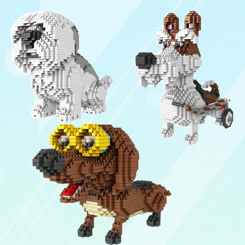Блочная игрушка Ozzy из мультфильма три дизайна на выбор 1800 шт. легкие игрушки с