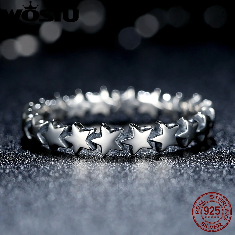 Brand Star Trail Stackable Finger Ring For Women Wedding 100% 925 Sterling Silver Jewelry 2020 New Collection SDP7151 | Украшения и