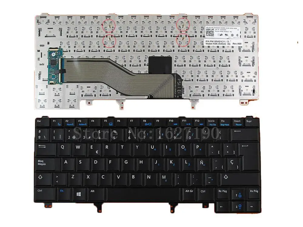 Новая Оригинальная SP/испанская сменная Клавиатура для ноутбука DELL Latitude E6420 E5420 E6220