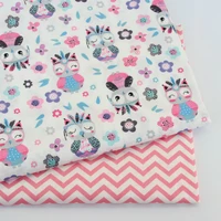baby cotton twill fabric printed cotton cloth for diy sewing patchwork cloth sheet fabric
