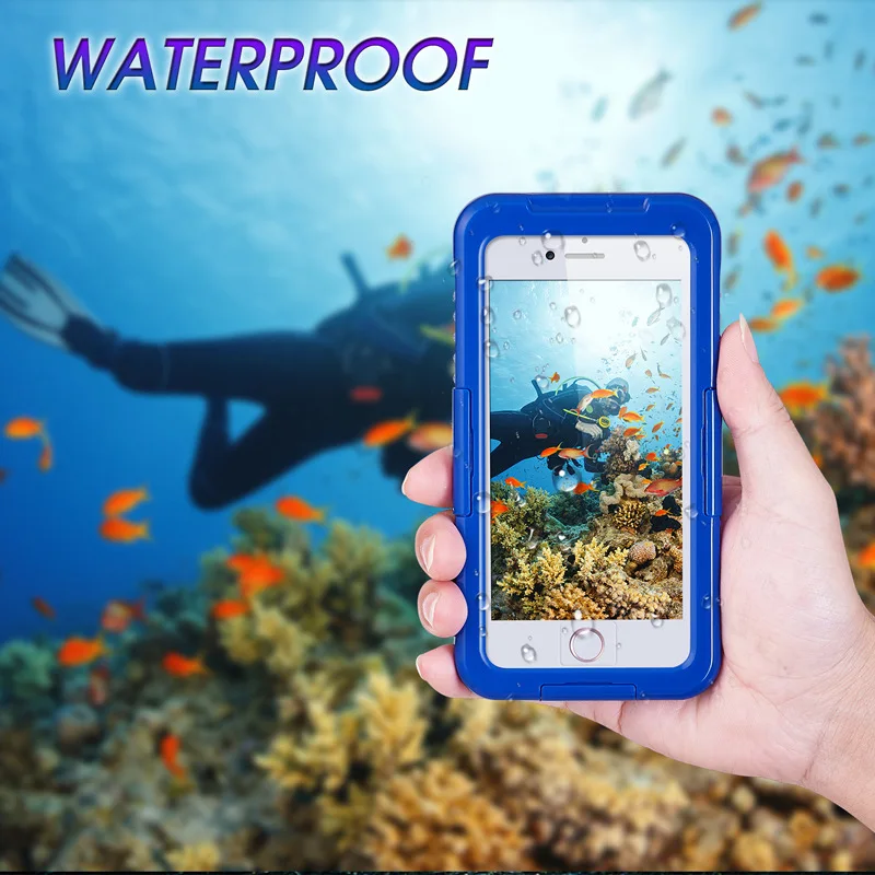 Водостойкий Чехол для iPhone8 защитная оболочка три оболочки Apple мобильный телефон