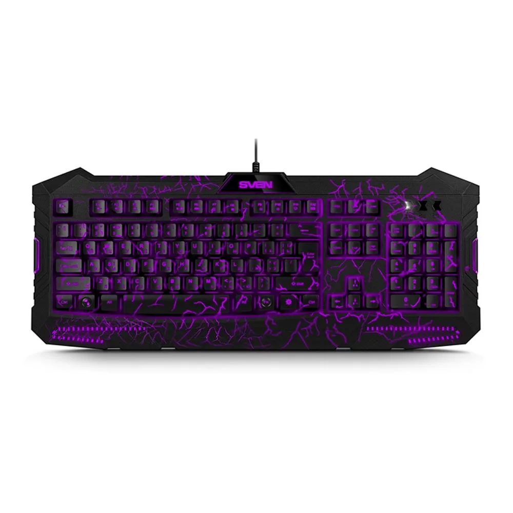 Игровой набор клавиатура+мышь SVEN GS 9400 (114кл.+12Fn зелён/красн/син.