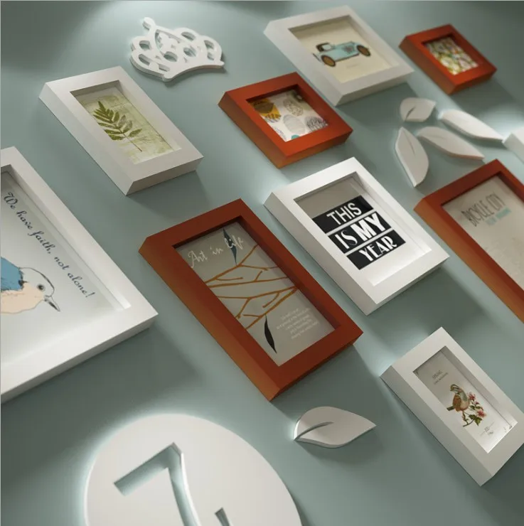 BAIUFOR набор скандинавских фоторамок винтажная фоторамка фоторамки для картин