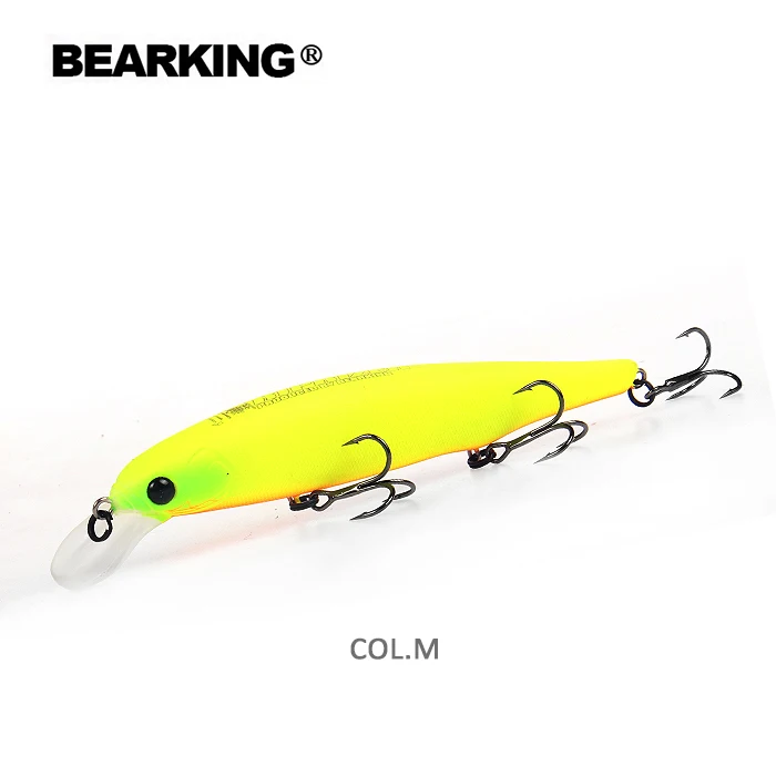 Bearking 112 мм 15 г новая популярная модель фиксированная система веса рыболовные приманки жесткая приманка для дайвинга 1,5 м качественный Воблер для мелкой рыбы - Цвет: M