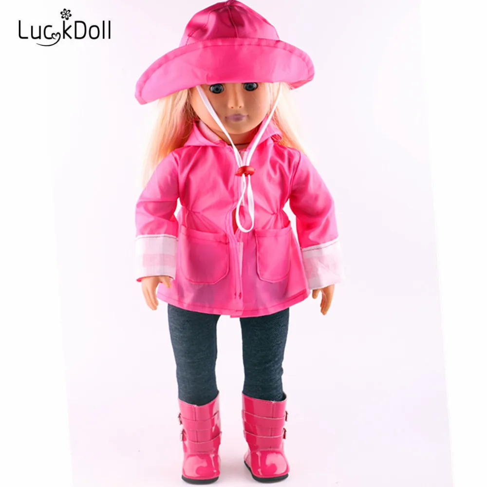 LUCKDOLL Rain подходит для 18-дюймовых американских кукол 43 см аксессуары одежды