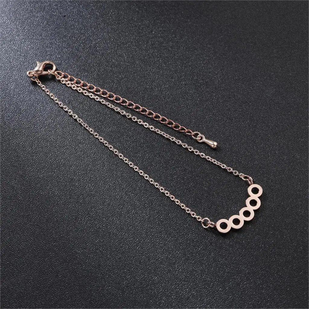 Браслет Kinitial из нержавеющей стали Женский с геометрическим дизайном | Украшения