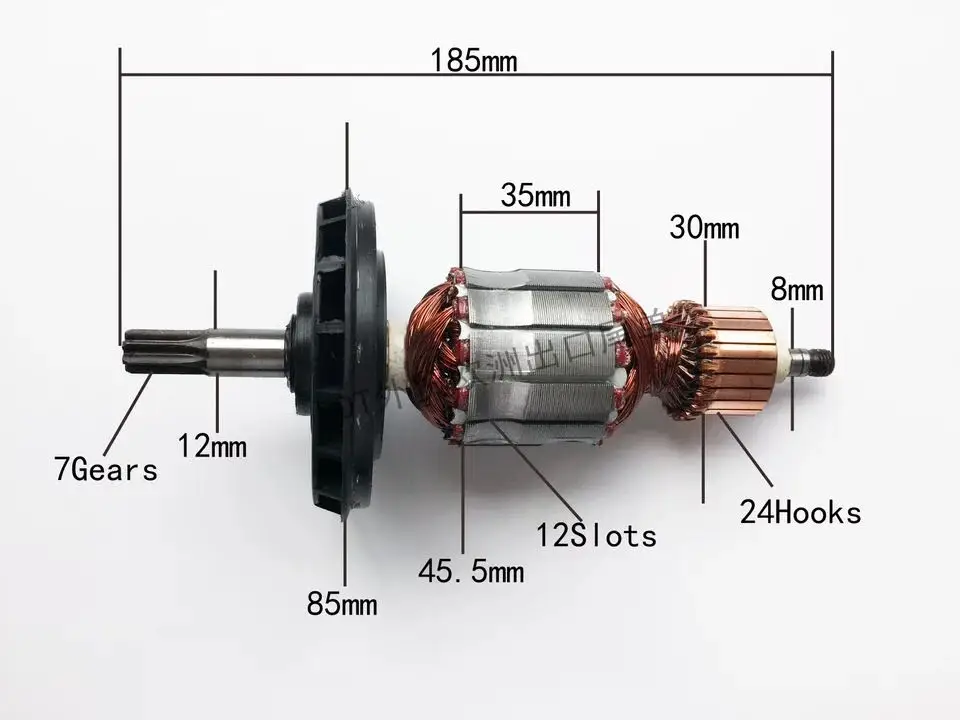 Переменный ток 220 В/240 В GBH 5-40 арматура ротор замена для BOSCH GBH5-40 GBH5-40D GSH5CE GBH 5-40D GSH 5CE отбойный перфоратор