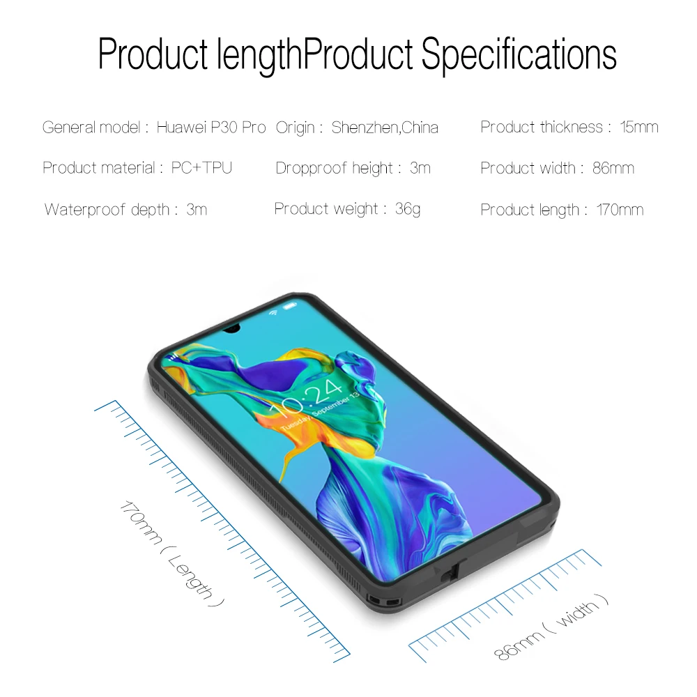 Водонепроницаемый чехол для Huawei P20 Pro 360 Защитный Lite P30 водонепроницаемый - купить