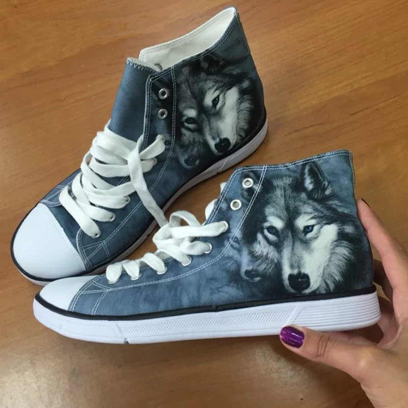 

ELVISWORDS Black Girls Afro Women Prints Canvas Shoes Women High Top Comfortable Sneakers Vulcanize Flats for Woman Girls 35-42