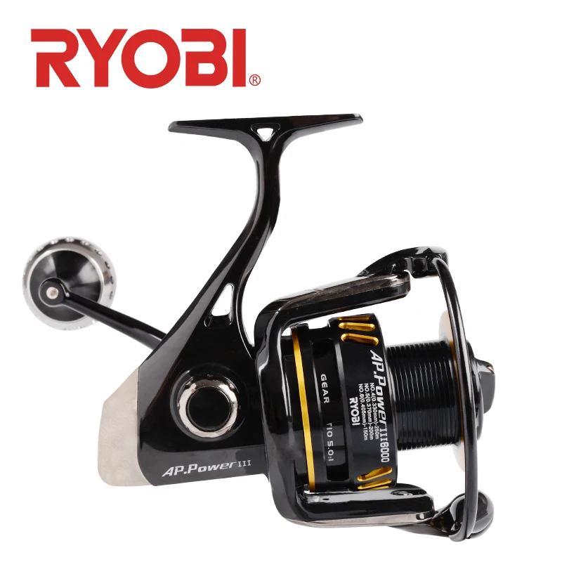 18 оригинальных Спиннинговых Рыболовных Катушек RYOBI AP POWER III 6000 8000 10000 ПЕРЕДАТОЧНОЕ