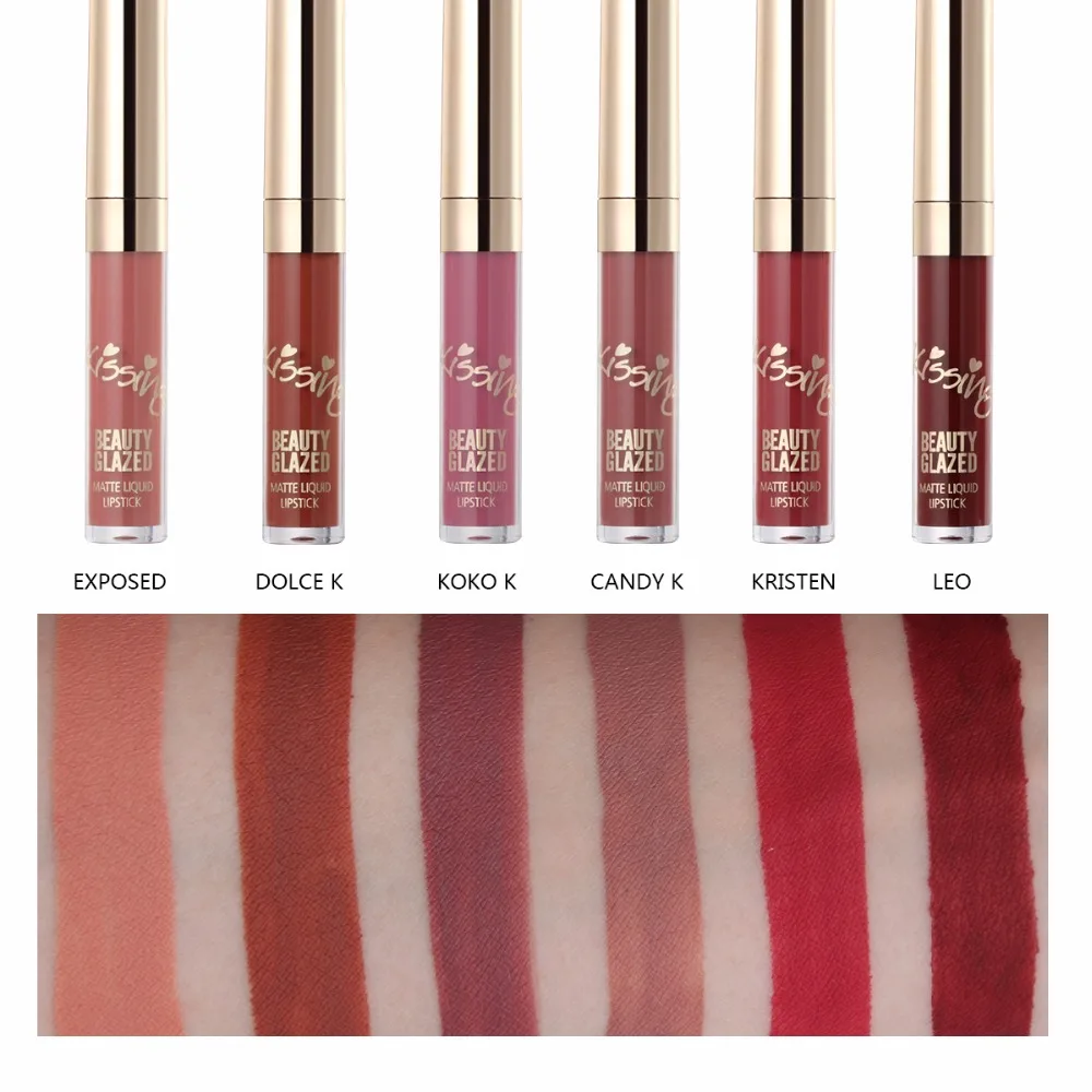 BEAUTY GLAZED фирменный матовый блеск для губ легко носить долговечный