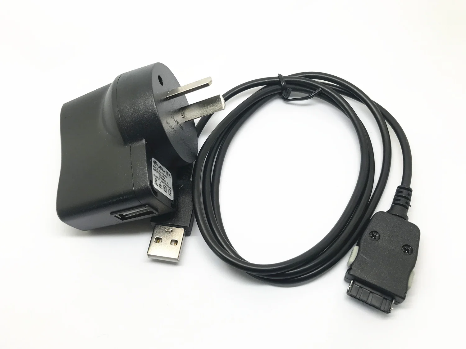 Настенное зарядное устройство с Европейской/американской вилкой 2 в 1 USB кабель