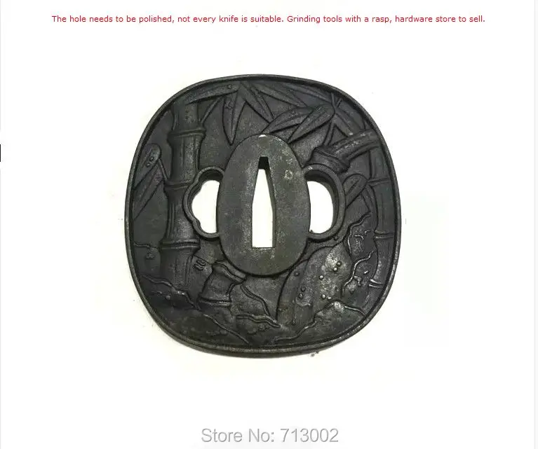 Ручная ковка TSUBA для японского Катана Железный Tsuba фитинг меча бамбук|tsuba|tsuba