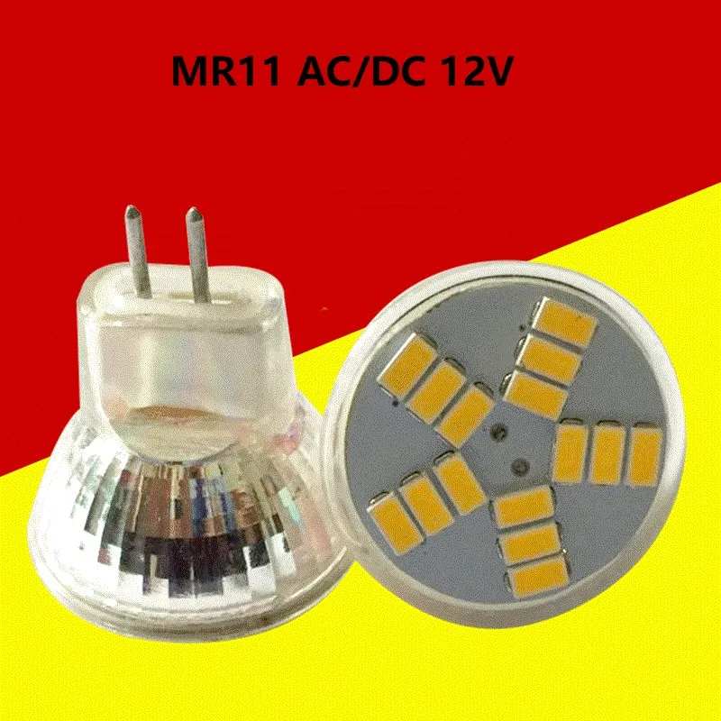 Светодиодный точечный светильник MR11 12 В 3 Вт 5 7 5730 SMD приглушаемая светодиодная