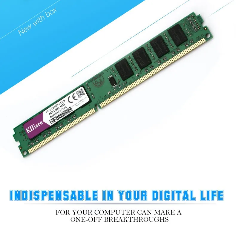 Оперативная память Kllisre DDR3, 4 ГБ, 8 ГБ, 2 Гб, 1333, 1600 МГц, память для рабочего стола с радиатором, 240pin, 1,5 в, новинка, dimm