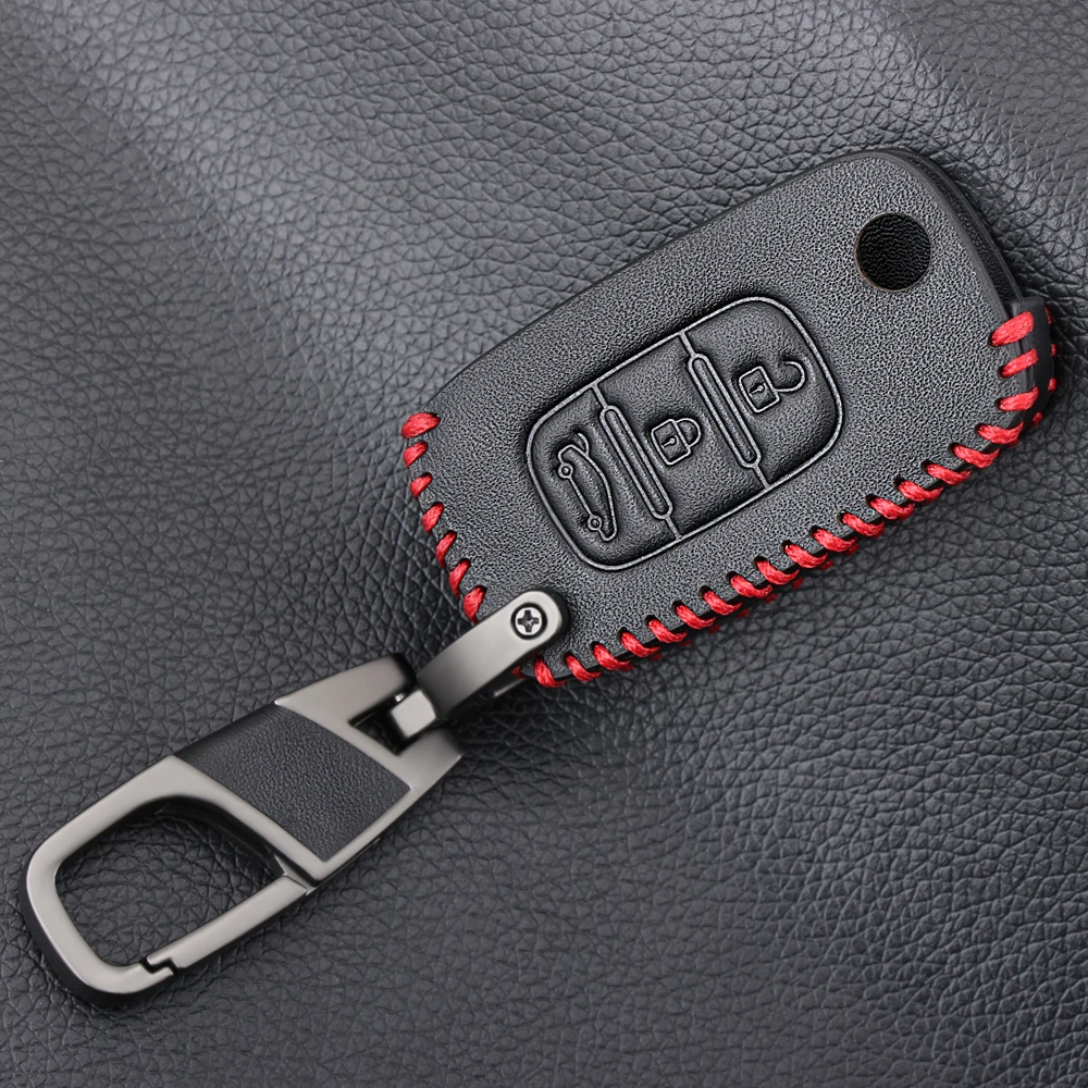 Складной 100% кожаный чехол для автомобильного ключа Lada Sedan Largus Kalina Granta Vesta X Ray XRay