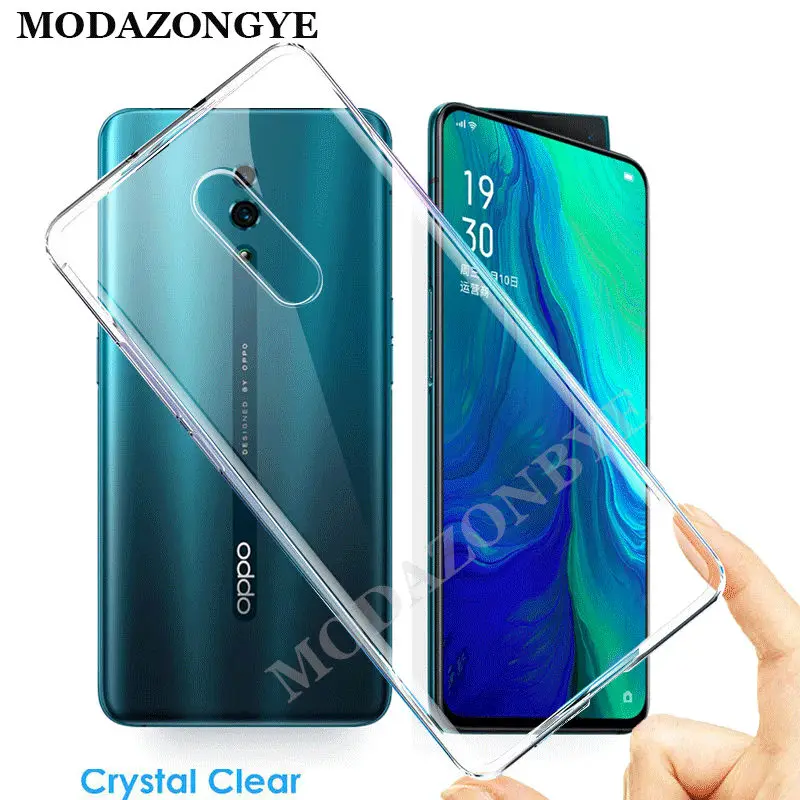 OPPO Reno 10X чехол прозрачный мягкий для CPH1921 OPPOReno силиконовый телефона|Бамперы| |