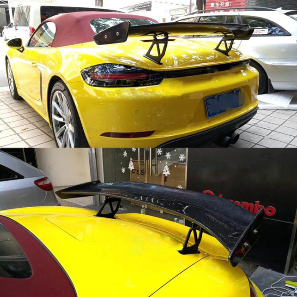 Задний спойлер багажника автомобиля для Porsche 981 718 987 997 998 911 GT4 углеродное