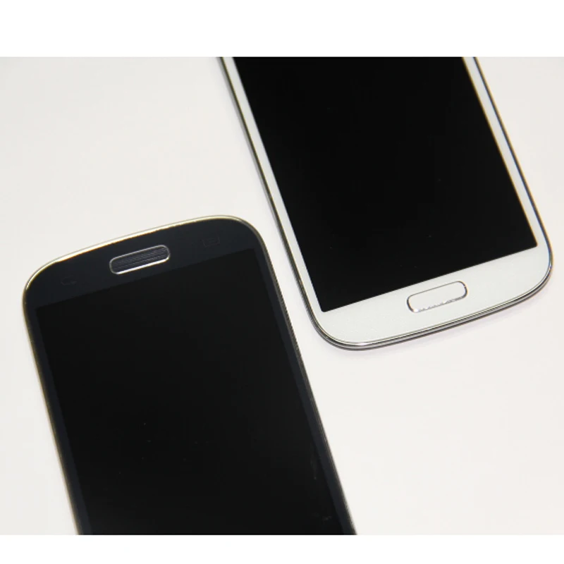 Синий для Samsung Galaxy S4 Mini i9195 i9190 i9192 ЖК-дисплей сенсорный экран дигитайзер + рамка