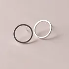 Минималистский круглый маленький круг Серьги-гвоздики для Для женщин золото Цвет Нержавеющаясталь букле d'oreille Femme невесты ювелирные изделия