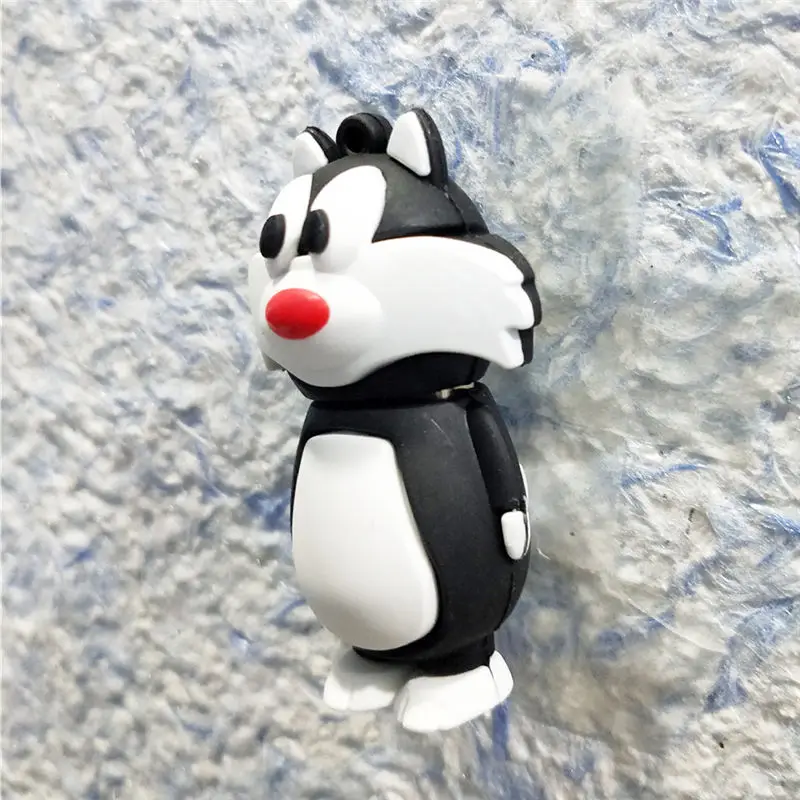 Мультфильм usb 2 0 диск лиса флэш накопитель 64 ГБ 32 флеш 16 8 4 животные волк карта