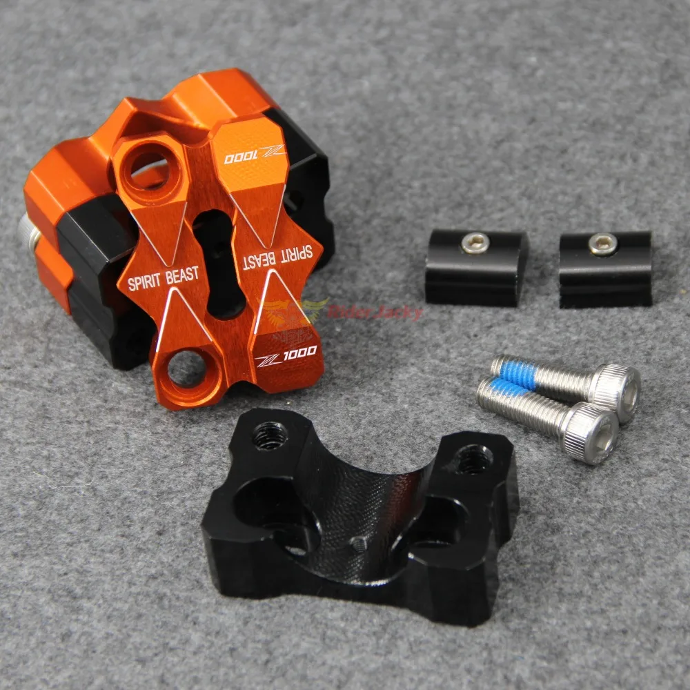 

22mm 28mm Universal Motorcycle HandleBar Fat Bar Mount Clamp Adaptor For Kawasaki Z1000 Z 1000 2003-2018