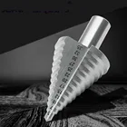 5-35 мм ступенчатое сверло Высокоскоростная сталь Круглый хвостовик и прямой слот многофункциональные сверла