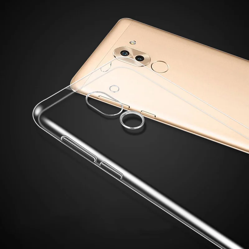 Прозрачный ультра тонкий Тонкий силиконовый чехол для Huawei Honor 6x чехлы прозрачная