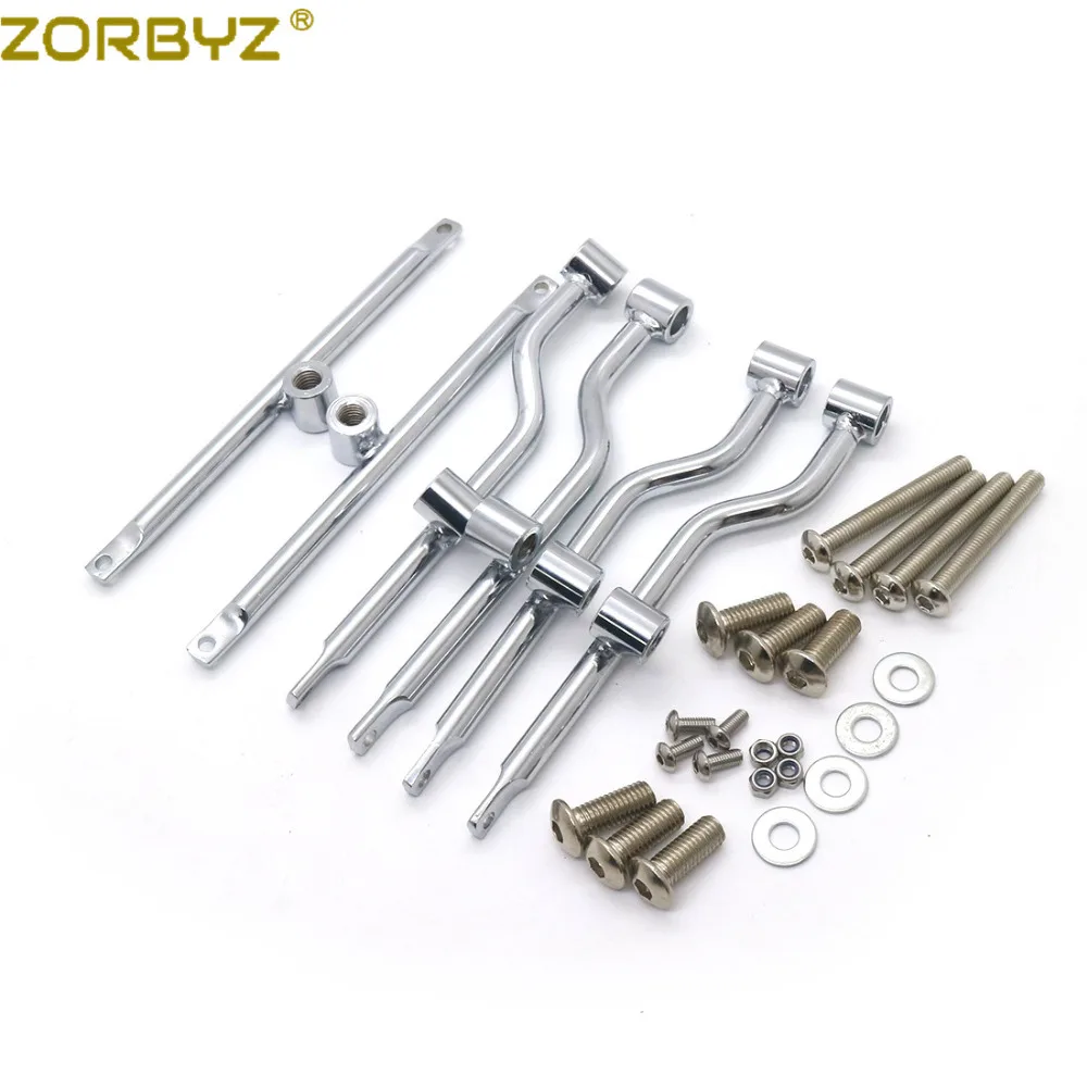 ZORBYZ хромированный мотоциклетный регулируемый кронштейн для крепления на седло