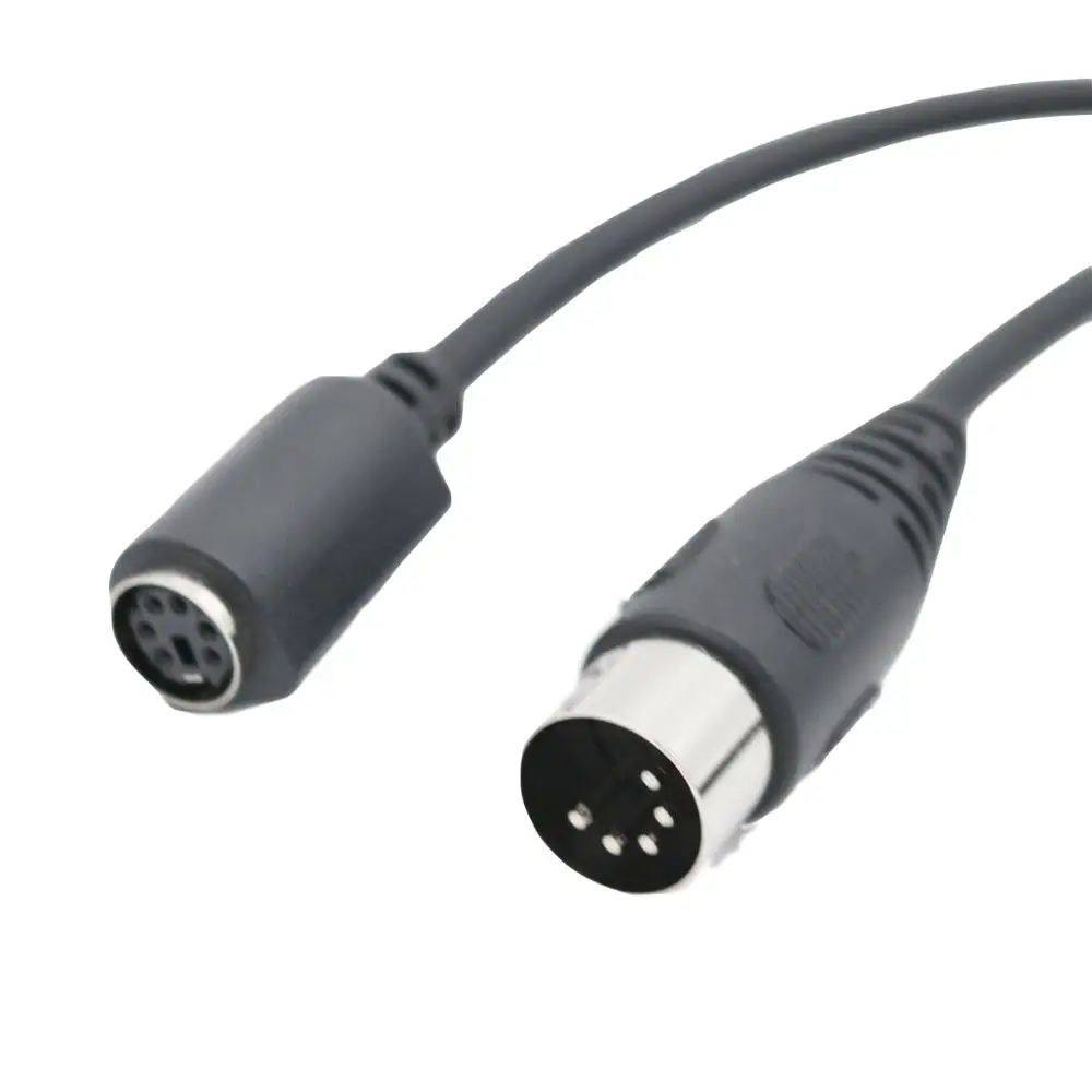 Адаптер для клавиатуры DIN5 AT Male Mini DIN6 MDIN6 PS/2 Female pc Mac кабель переходник 6 дюймов 1