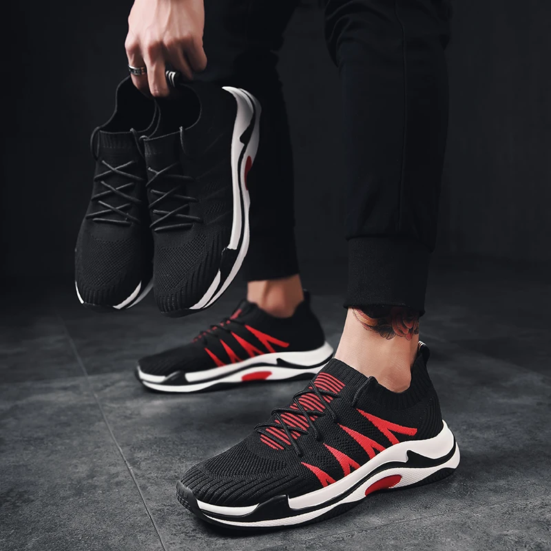 2018 New Men Mesh Shoes Loafers lace-up Walking Lightweight Comfortable Breathable Casual 5 | Обувь