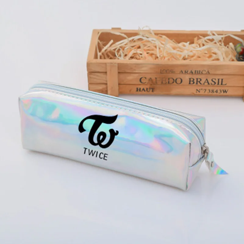 Twice Got7 Wanna One Laser Bangtan цилиндрический пенал для карандашей Монета Кошельки pick Me школьный LJ124|Кошельки монет| |
