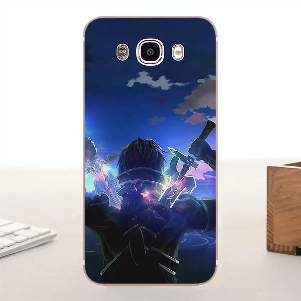 Для Galaxy Alpha Core Note 2 3 4 S2 A10 A20 A20E A30 A40 A50 A60 A70 M10 M20 M30 TPU Рисунки Меч искусства онлайн Sao Аниме Манга на.