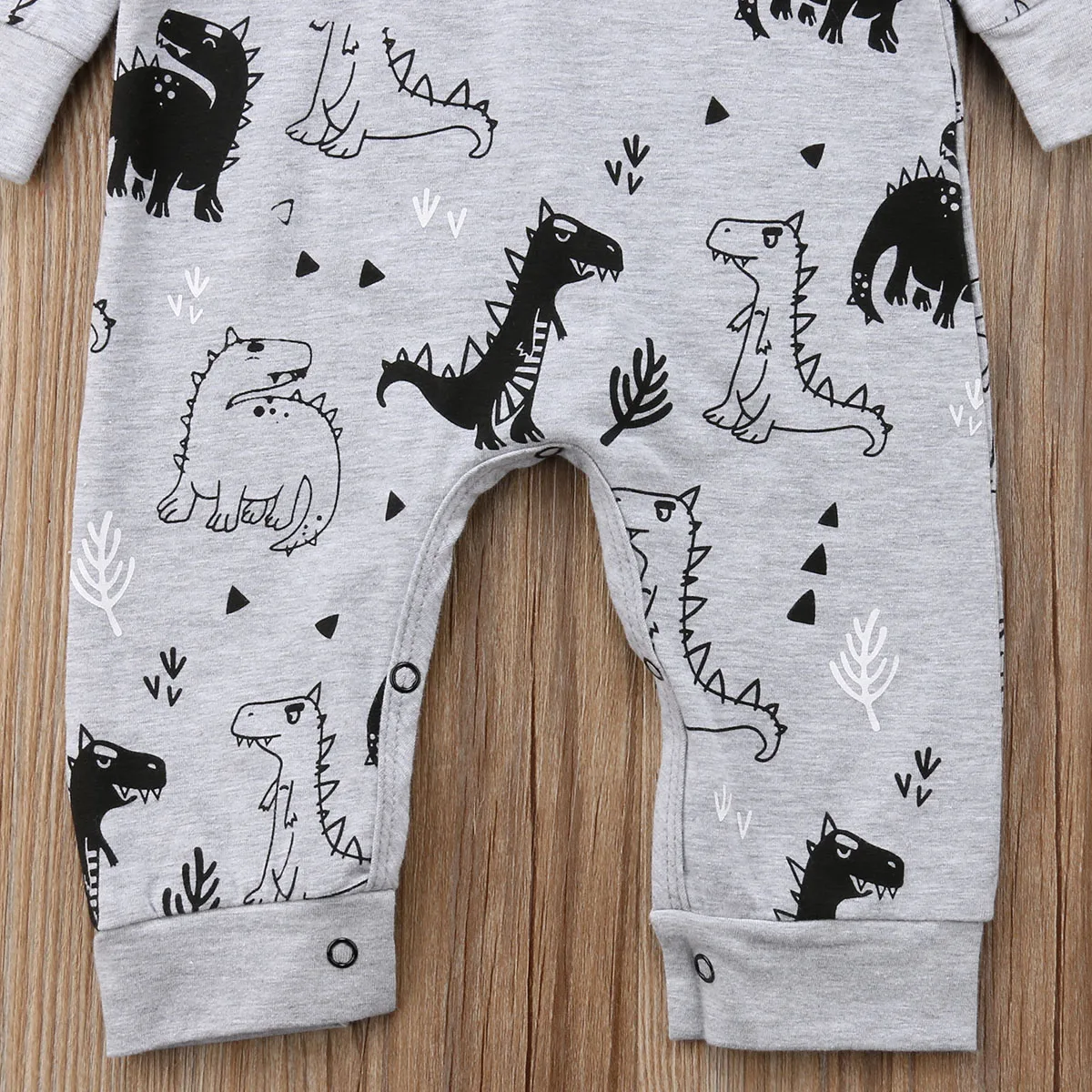 Rompers Cute Newborn Baby Girls Boy 2018 Autumn Casual Long Sleeve Hooded Romper Dinosaur Jumpsuit Outfits | Детская одежда и