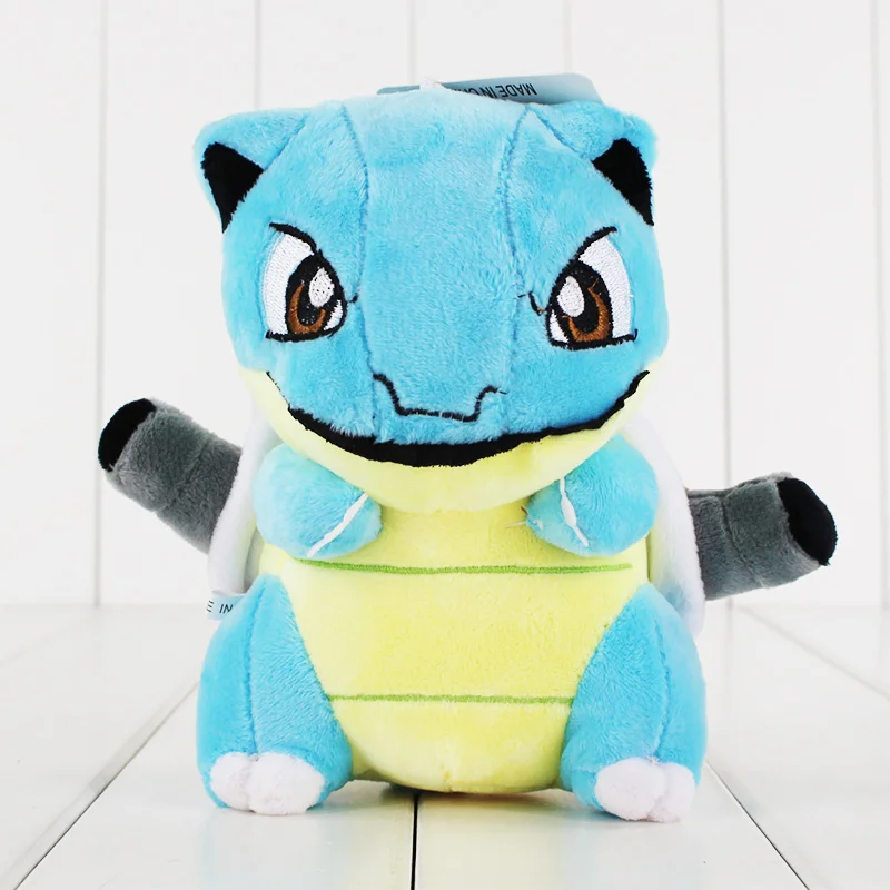 18cm Blastoise Аниме Домашние животные плюшевые игрушки Mew Ampharos Blastoise Wobbuffet Lickitung Poipole мягкие куклы подарок для детей - Цвет: 18cm Blastoise