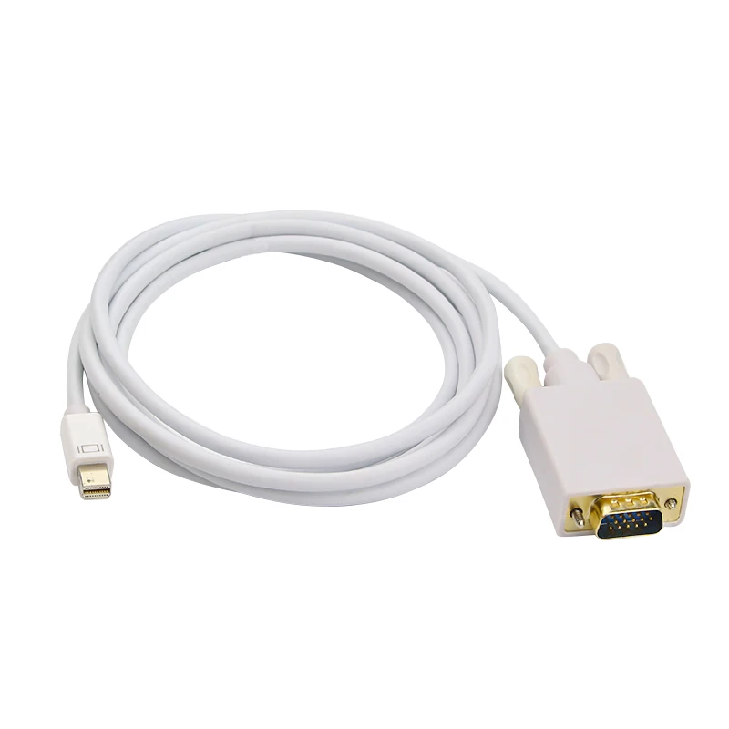Shchv полный Медь MINI DP TO VGA кабель преобразователя адаптер 1.8 м 1080 P мини Дисплей