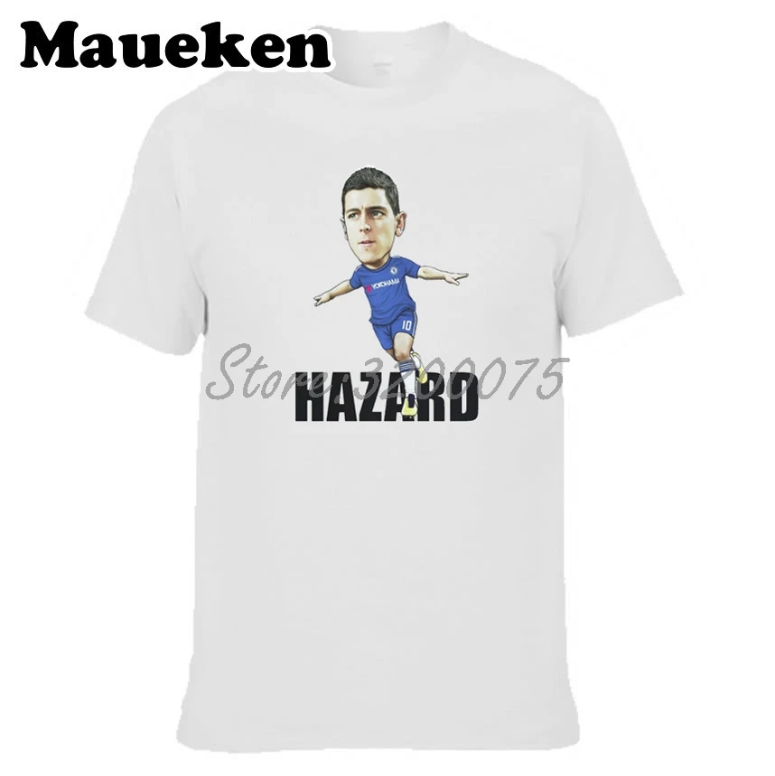 Мужская футболка Челси Eden Hazard 10 из Бельгии с героями мультфильмов для фанатов