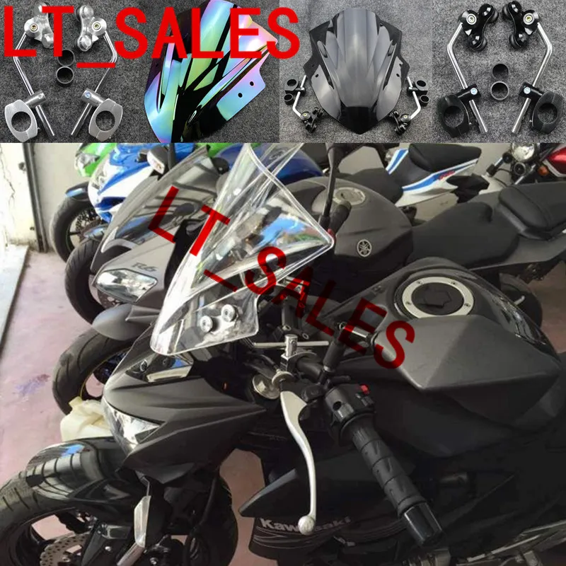 Двухпузырьковые ветрозащитные дефлекторы для мотоциклов Кавасаки Z250 Z750 Z800 Z1000