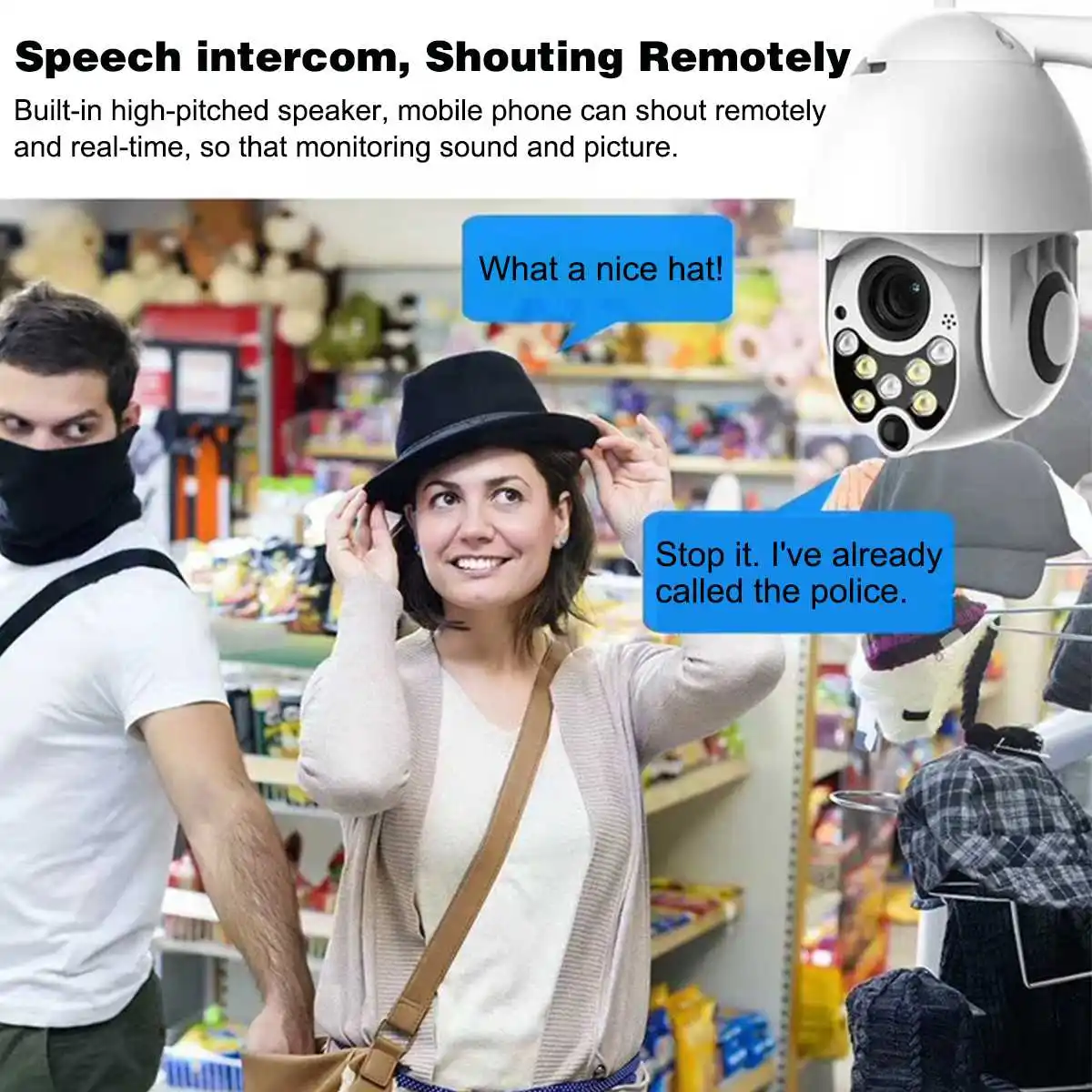 

2Pcs 1080P Cloud Storage Wireless PTZ IP Camera Speed Dome CCTV Security Cameras Outdoor Two Way Audio P2P Camera WIFI