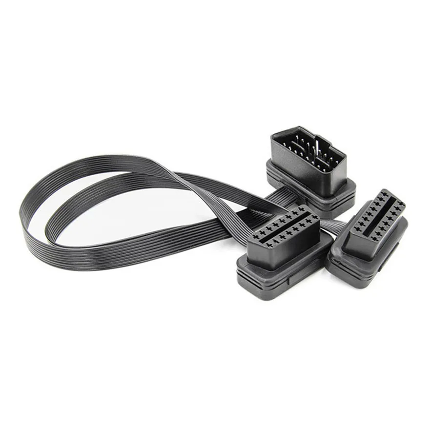 Сканер OBD2 l0418 16 контактный переходник с одного разъема на два Y образный