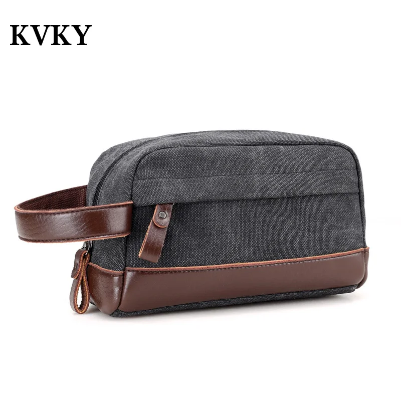 

2022 Vintage Business canvas men day clutches bag, man's fashion clutch bags, designer large wallet Purse Unisex