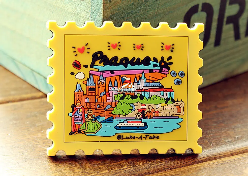 Чешская Прага туристический сувенир резиновая фотография|decorative fridge magnets|fridge